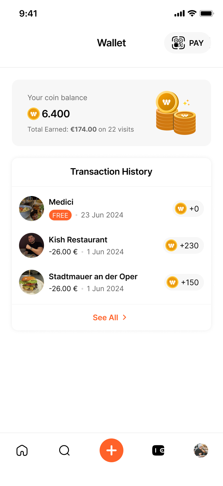 Earn cashback